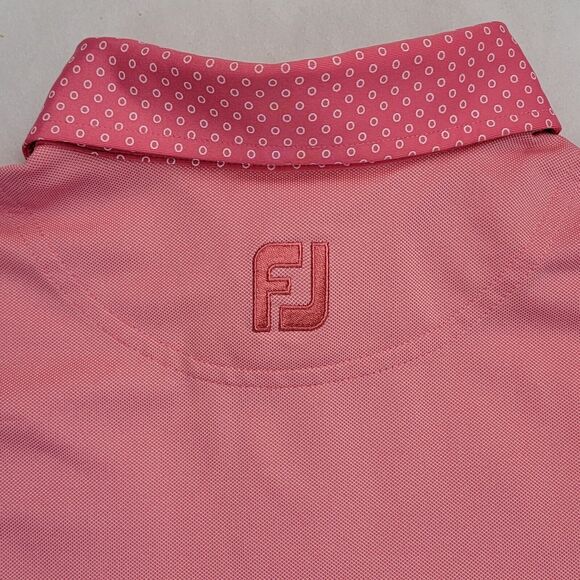 FootJoy Performance Golf Polo Pique 4-Way Stretch Breathable Size M Pink Mens - Picture 8 of 16